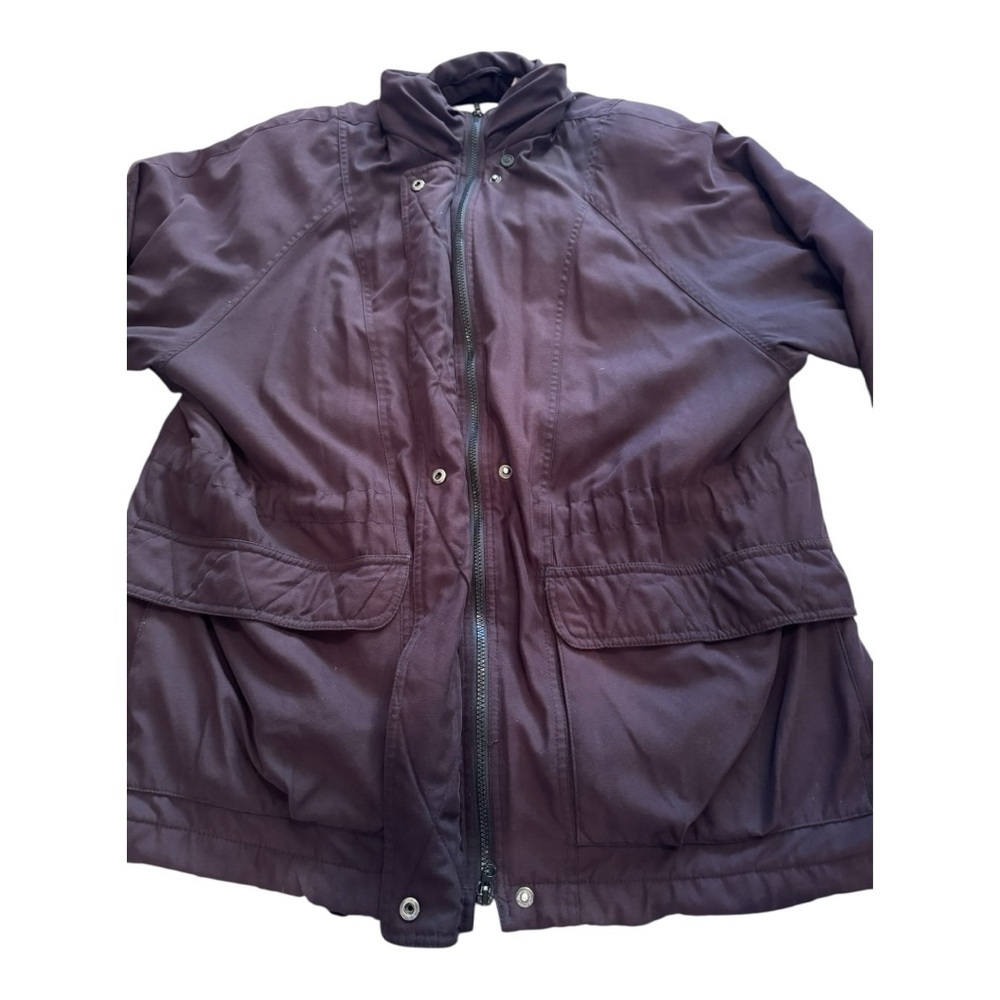 Vintage London Fog Black Heavyweight Soft Shell Insulated Women’s XL Zip Jacket - Picture 4 of 9